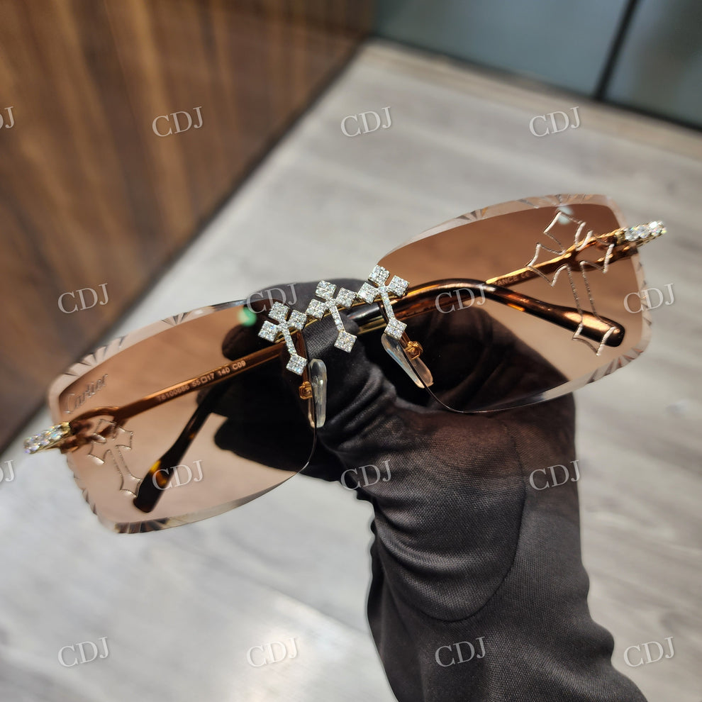 Custom Diamond Glasses