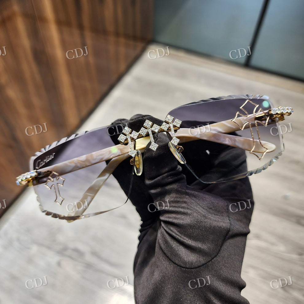 Custom Diamond Glasses
