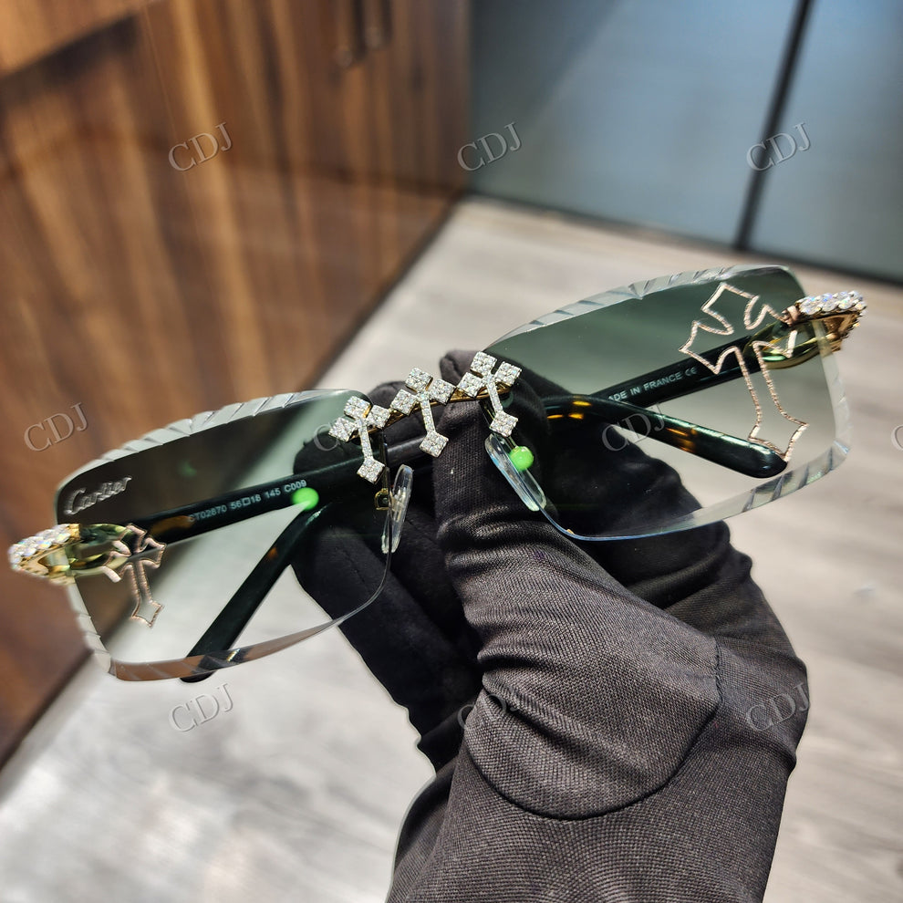 Custom Diamond Glasses