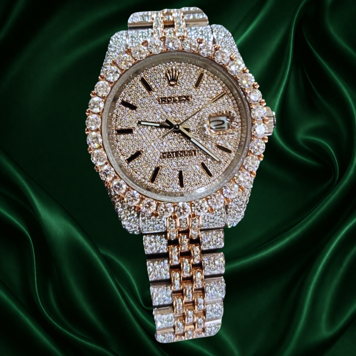 Rolex Customized Diamond Watch