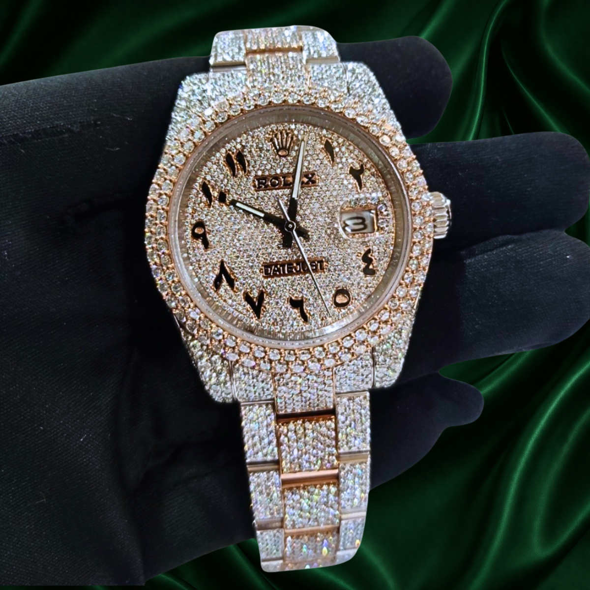 Rolex Customized Diamond Watch