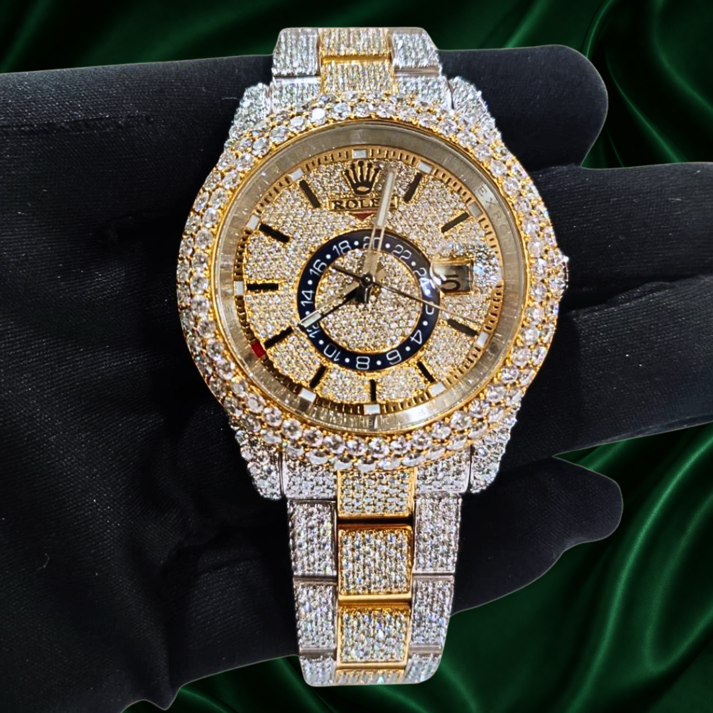 Rolex Customized Diamond Watch