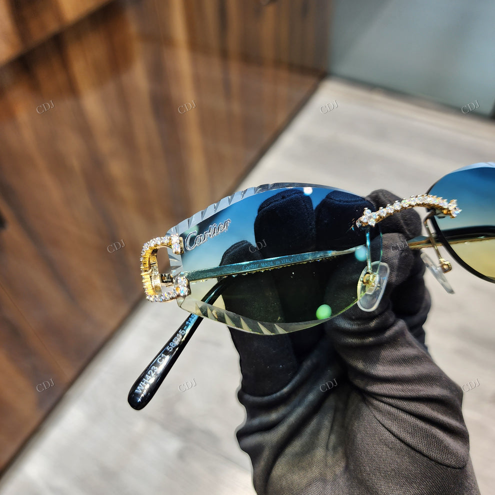 Custom Diamond Glasses