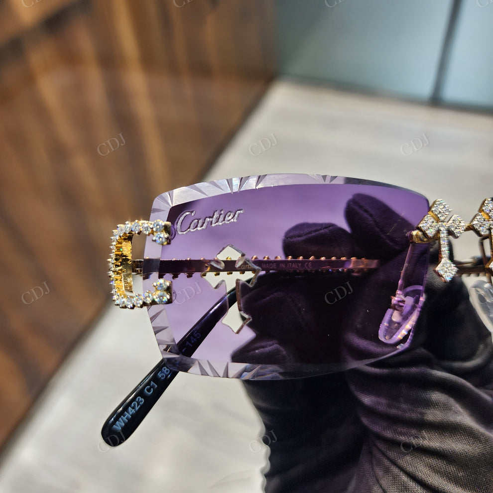 Custom Diamond Glasses
