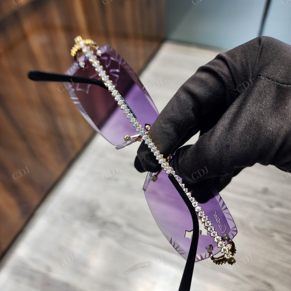 Custom Diamond Glasses
