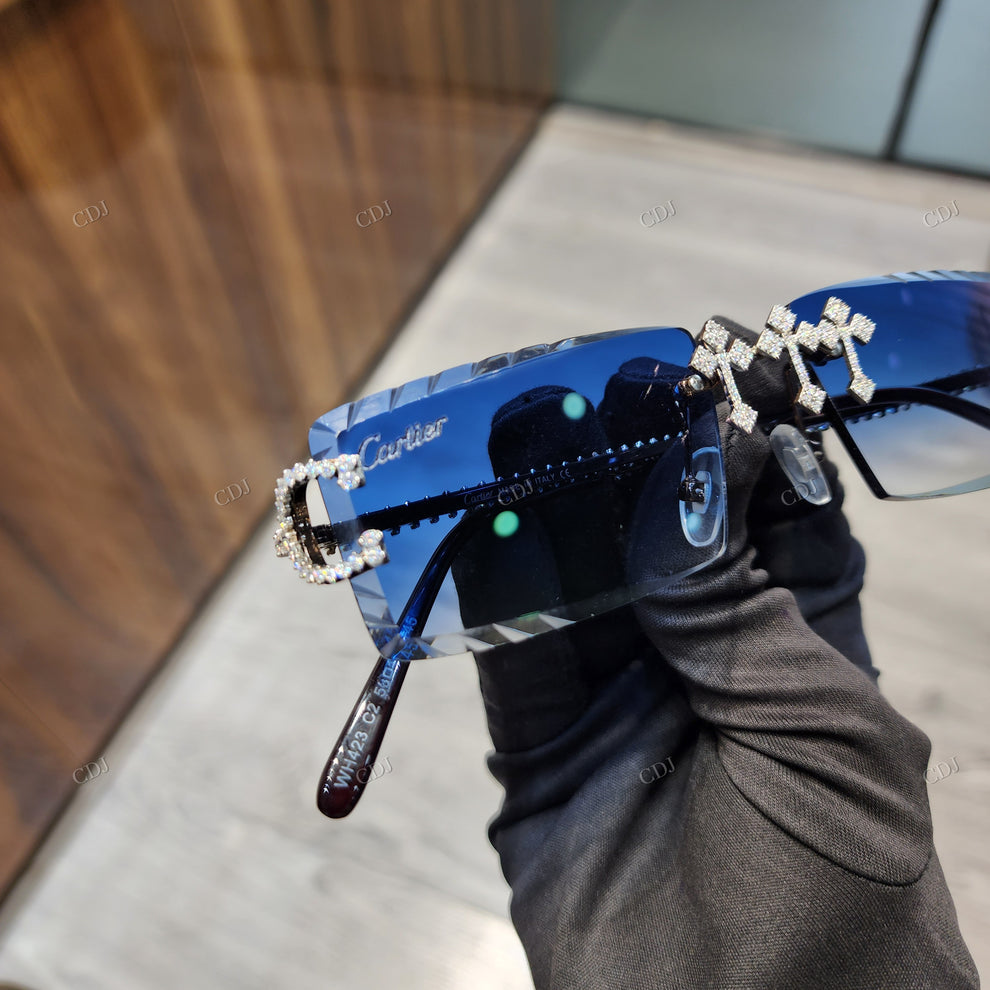 Custom Diamond Glasses