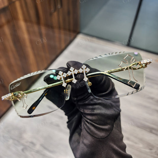Custom Diamond Glasses
