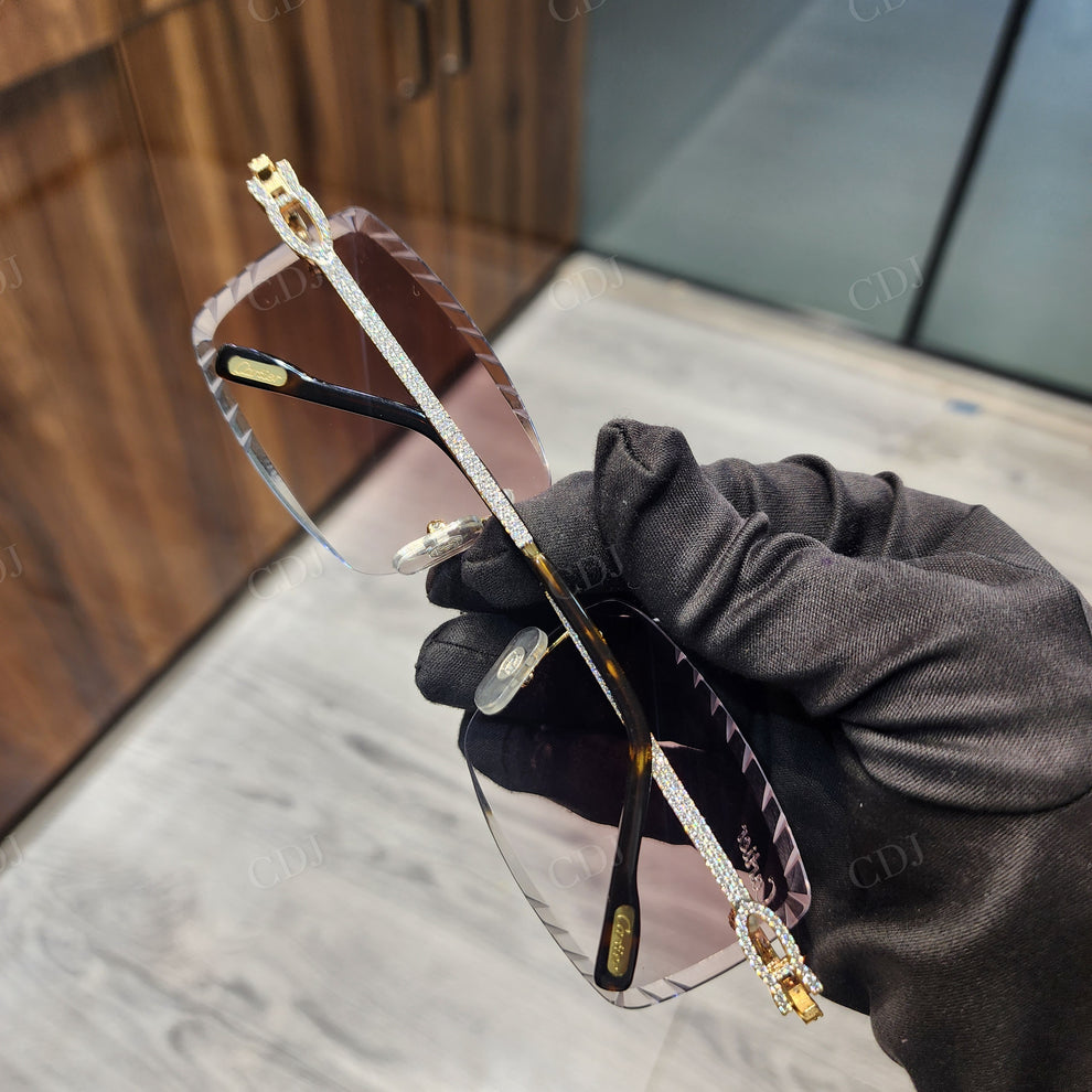 Custom Diamond Glasses