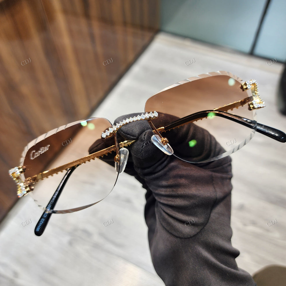 Custom Diamond Glasses