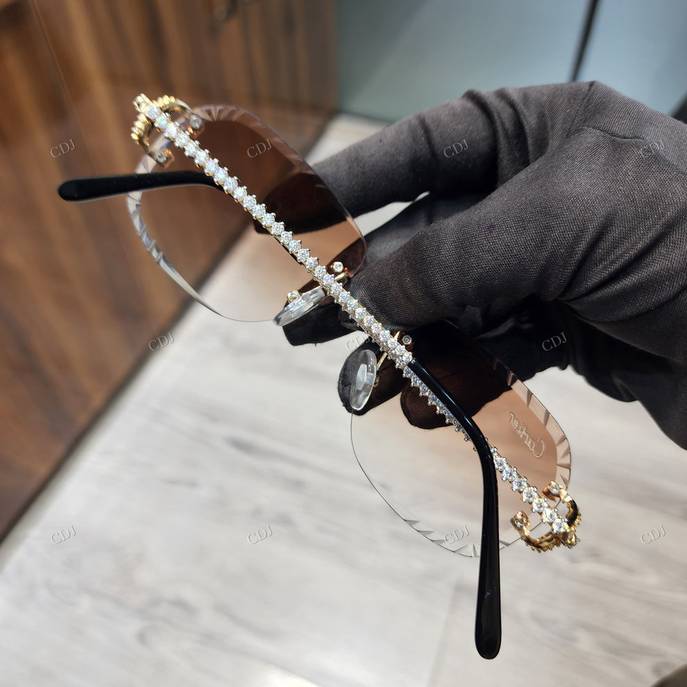 Custom Diamond Glasses