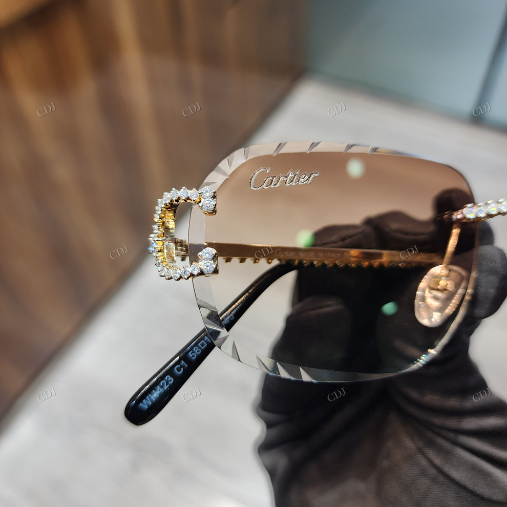 Custom Diamond Glasses