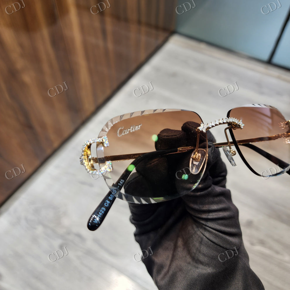 Custom Diamond Glasses
