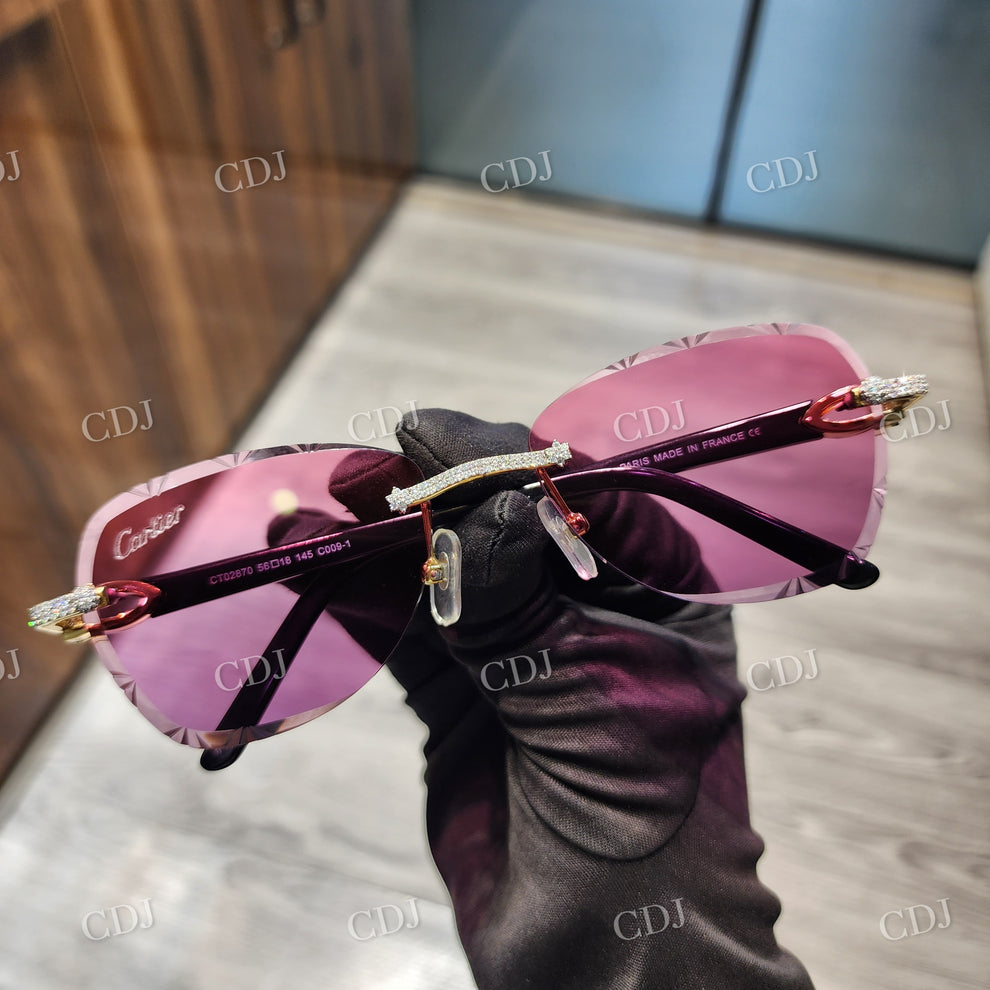 Custom Diamond Glasses