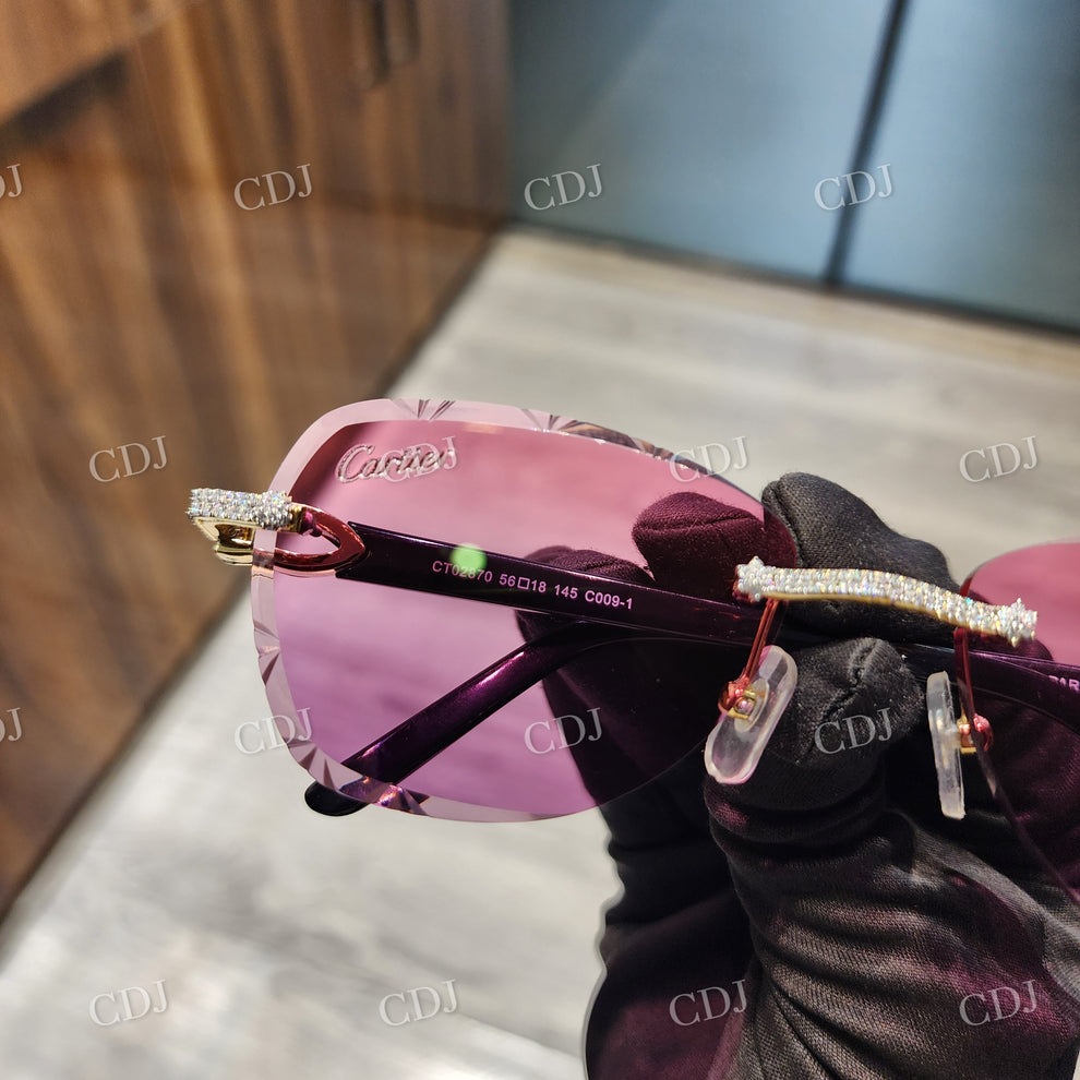 Custom Diamond Glasses