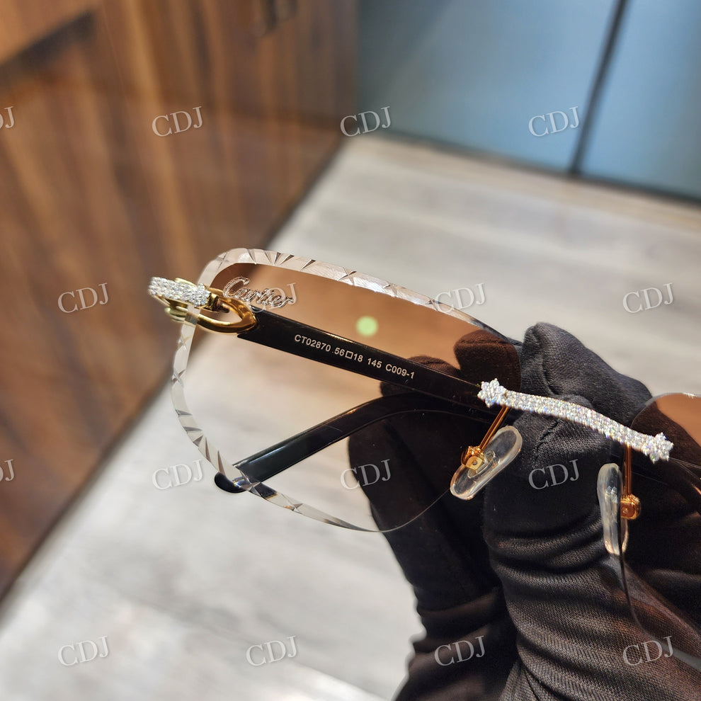 Custom Diamond Glasses