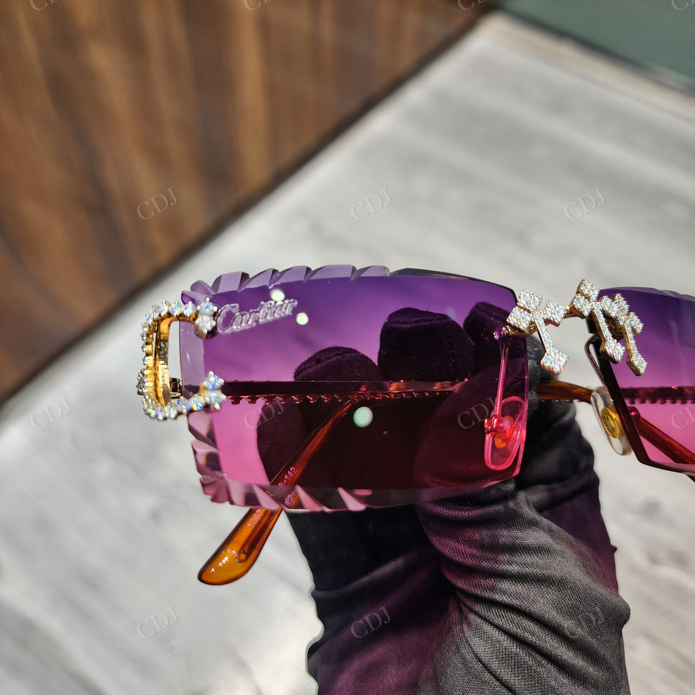 Custom Diamond Glasses