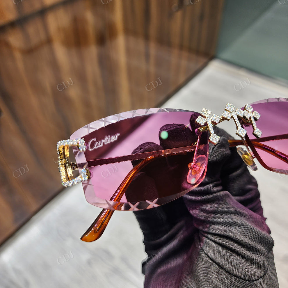 Custom Diamond Glasses