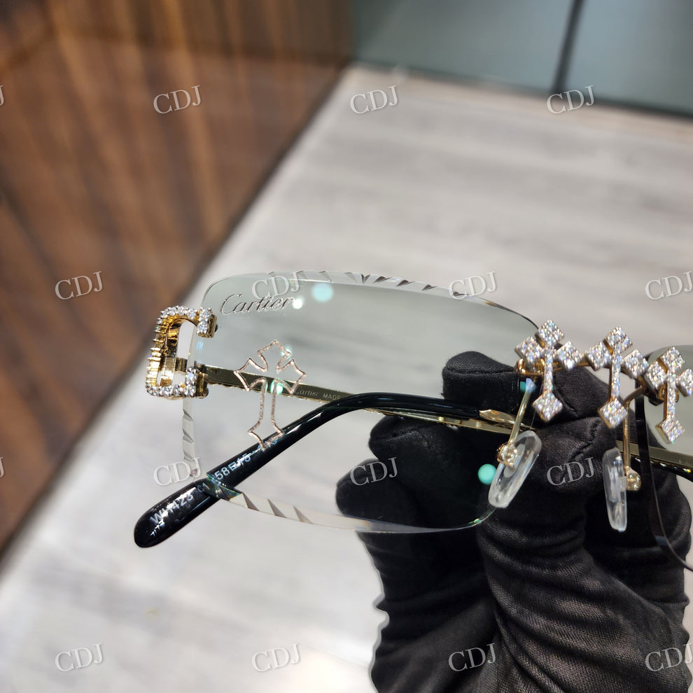 Custom Diamond Glasses