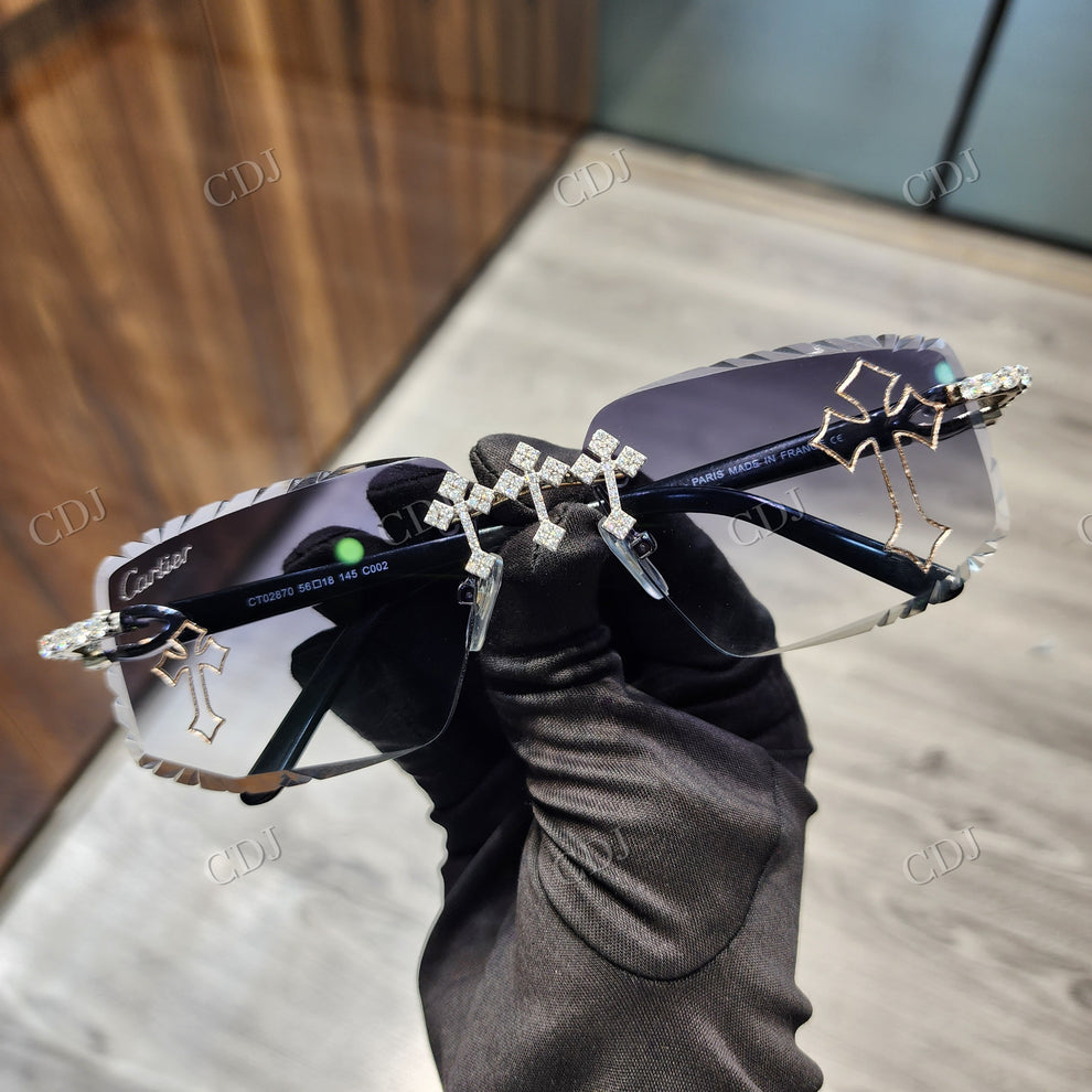 Custom Diamond Glasses