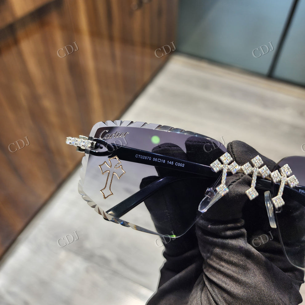 Custom Diamond Glasses