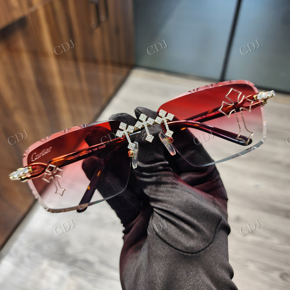 Custom Diamond Glasses