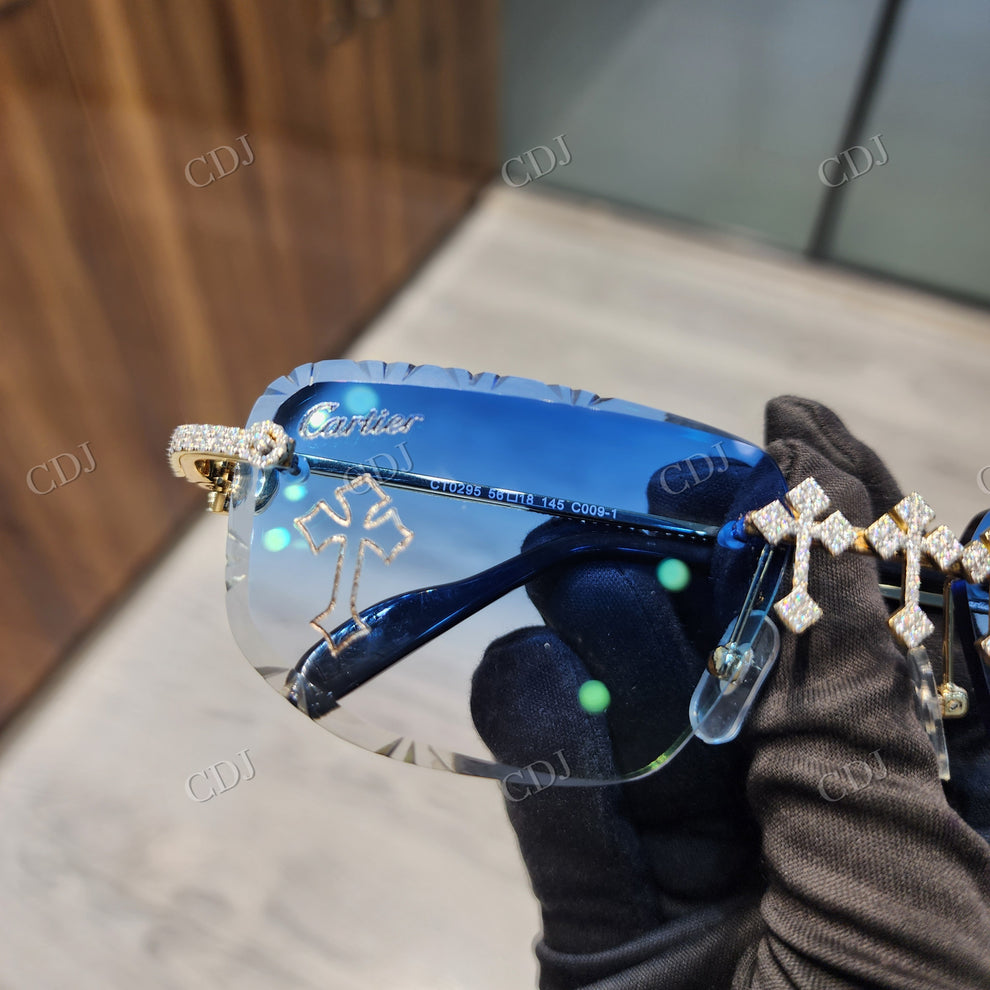 Custom Diamond Glasses