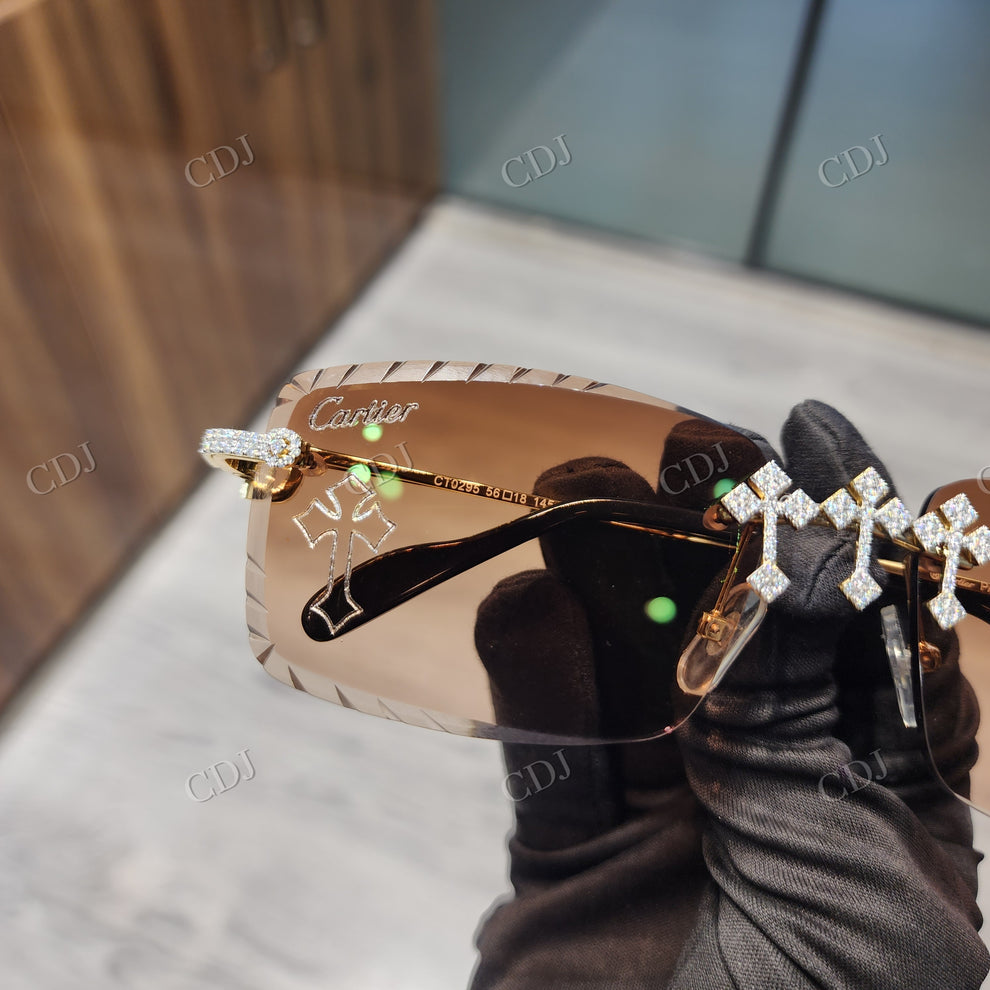 Custom Diamond Glasses