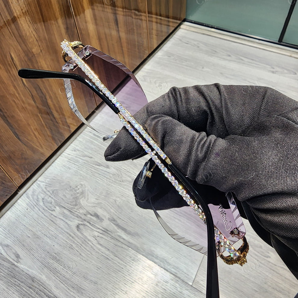 Custom Diamond Glasses