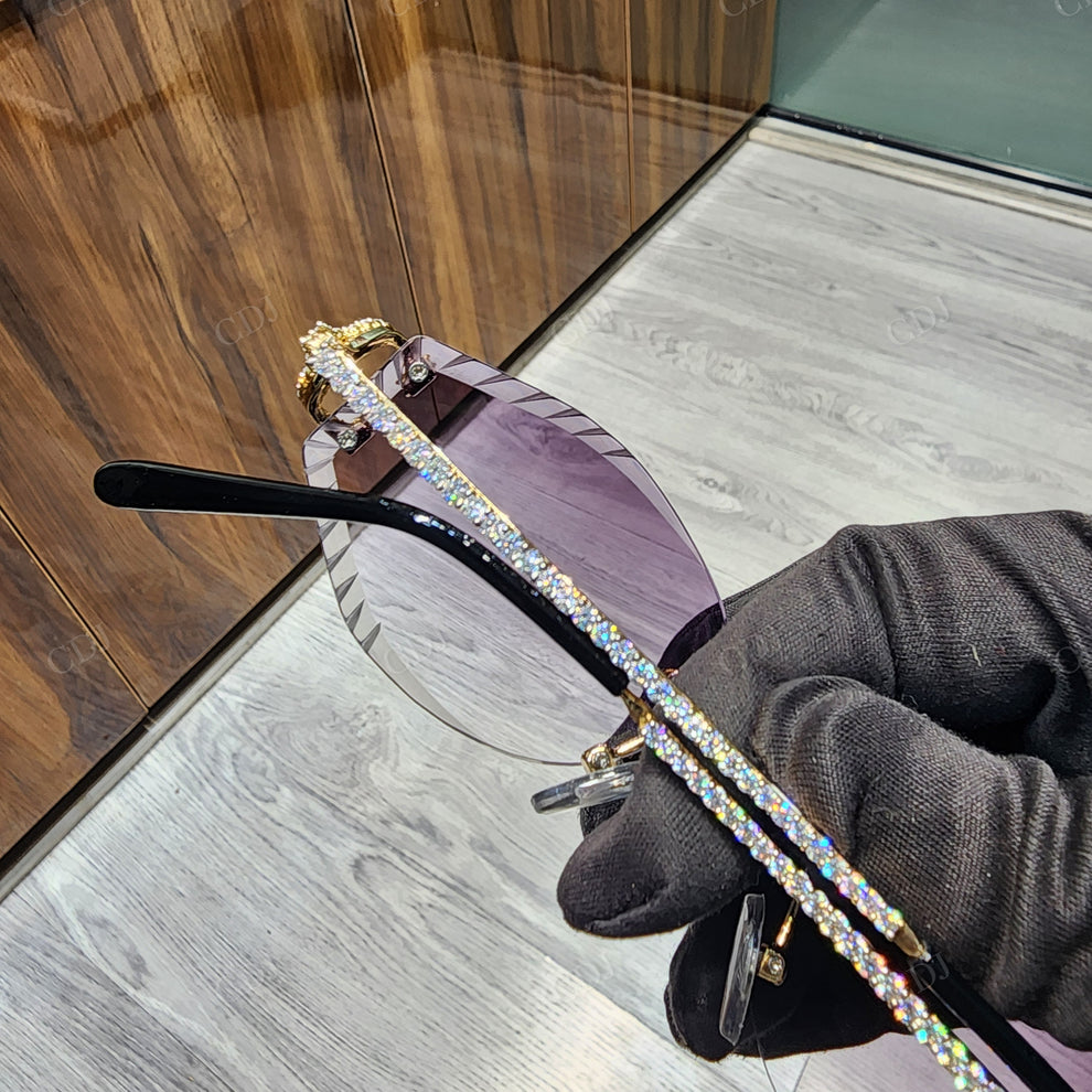 Custom Diamond Glasses