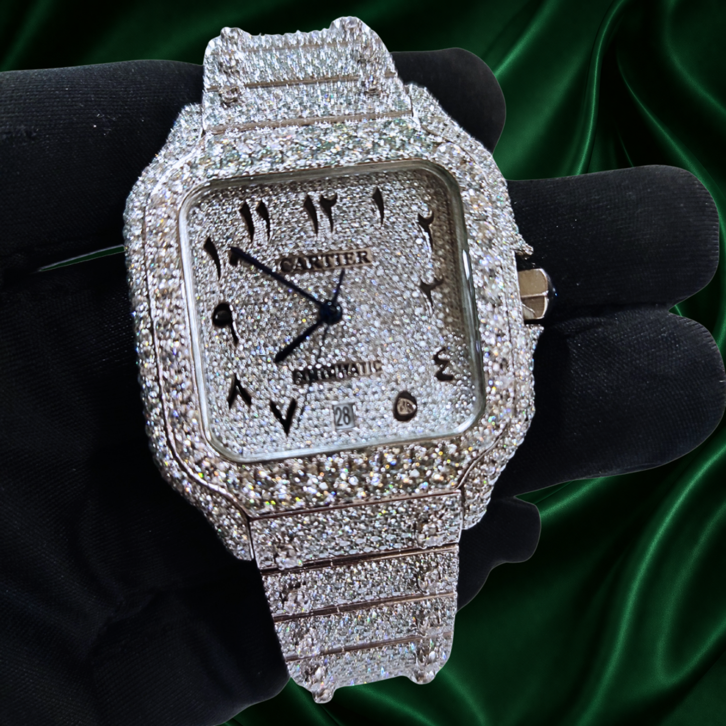 Cartier Customized Diamond Watch