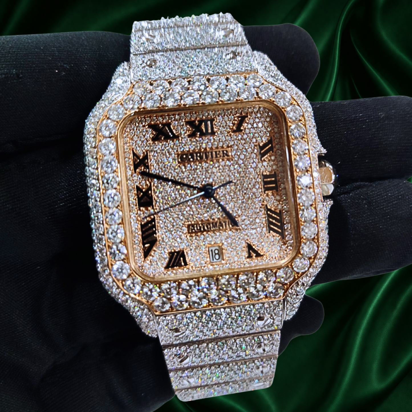 Cartier Customized Diamond Watch