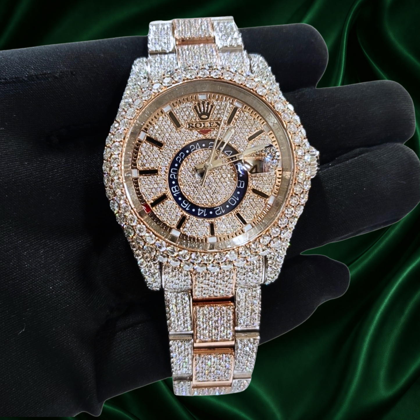 Rolex Customized Diamond Watch
